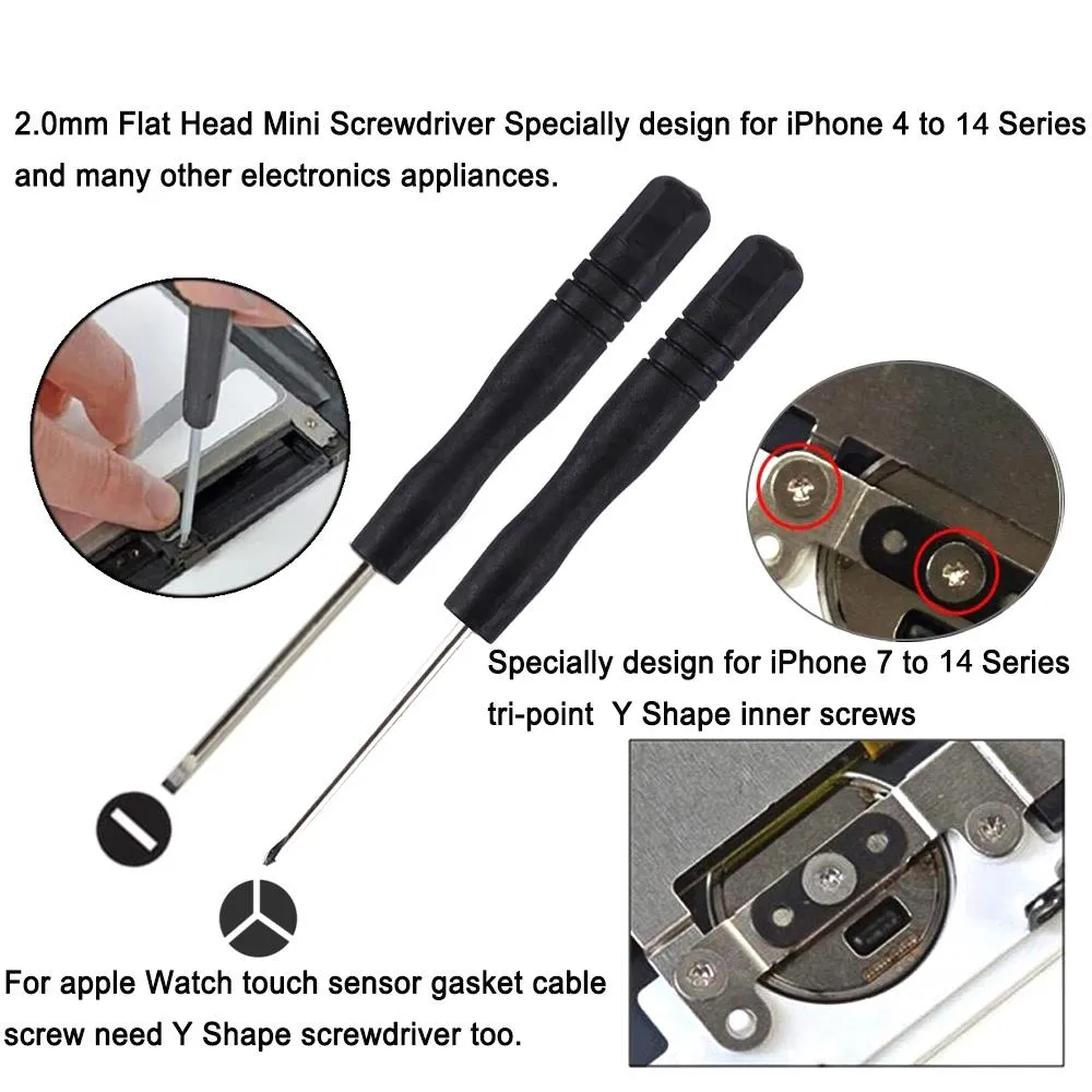 10-piece Repair Kit with Screwdrivers Teardown Rods Chuck Triangle and Eject Pin