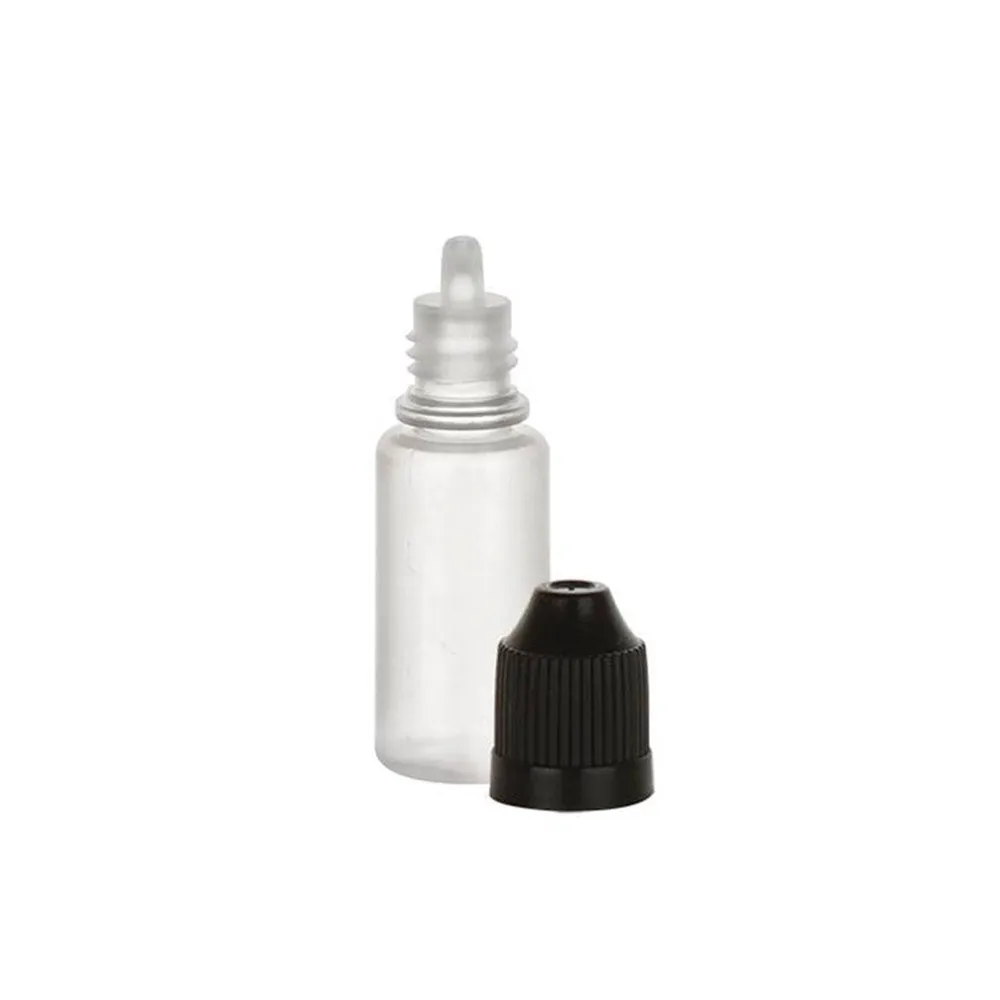 100 Empty Plastic Dropper Bottles Squeezable Tip 10ml Eye Liquid Dropper LDPE