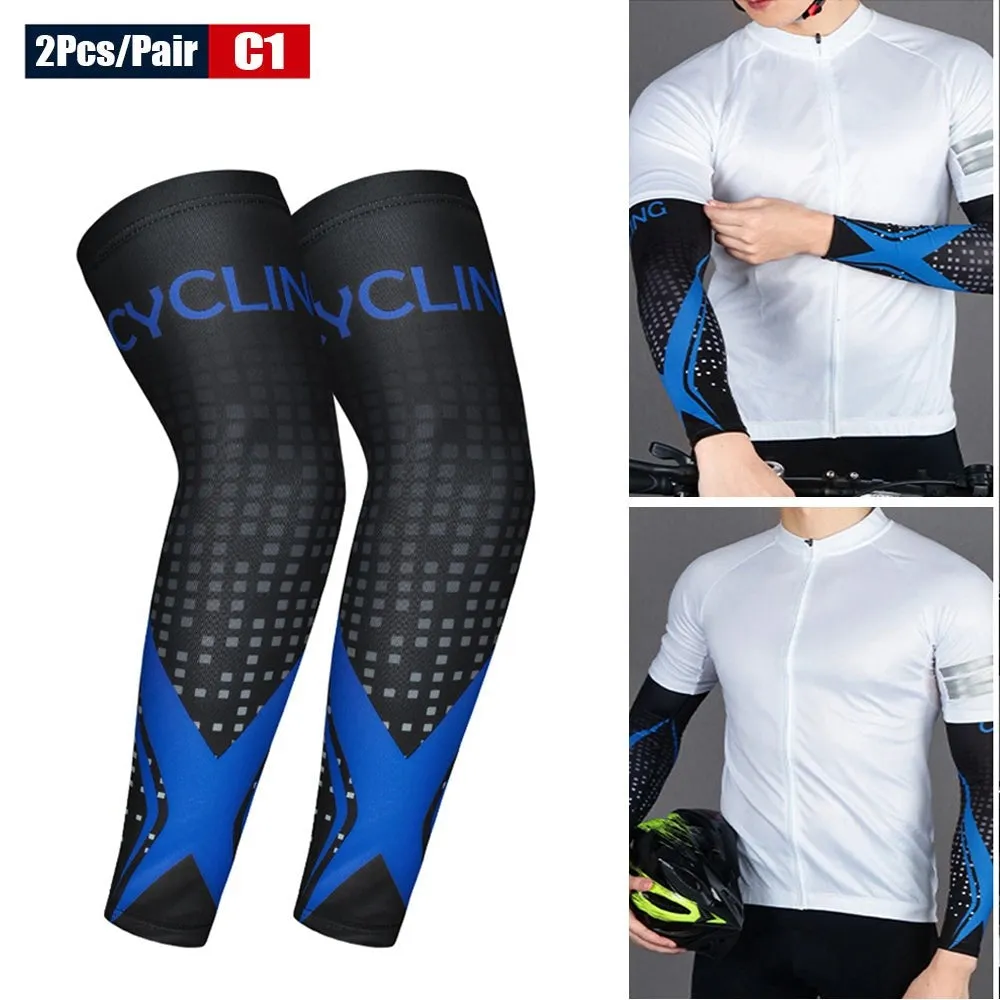 2pcs/pair Anti-uv Sun Protection Arm Sleeves for Running Basketball