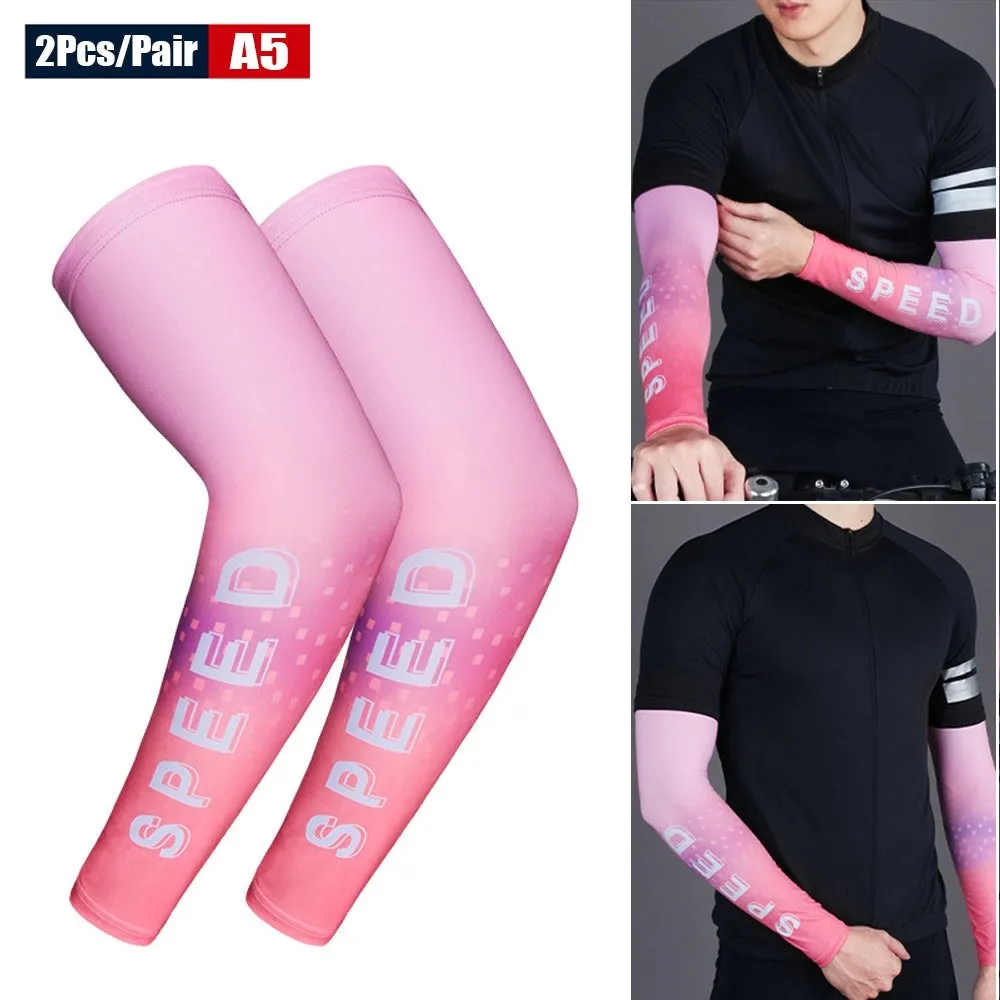 2pcs/pair Anti-uv Sun Protection Arm Sleeves for Running Basketball