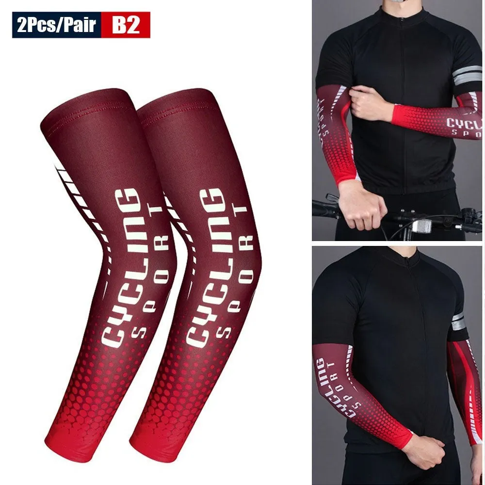 2pcs/pair Anti-uv Sun Protection Arm Sleeves for Running Basketball