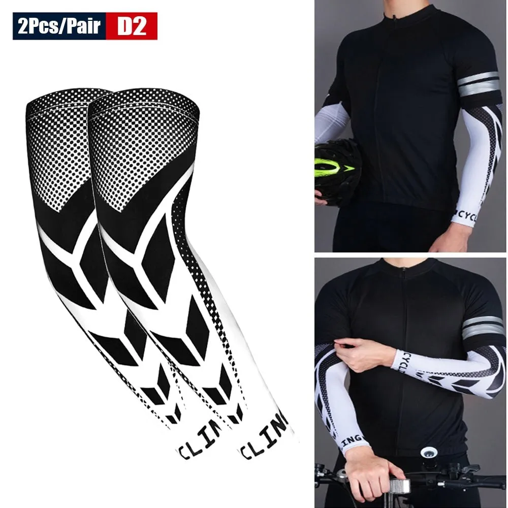 2pcs/pair Anti-uv Sun Protection Arm Sleeves for Running Basketball