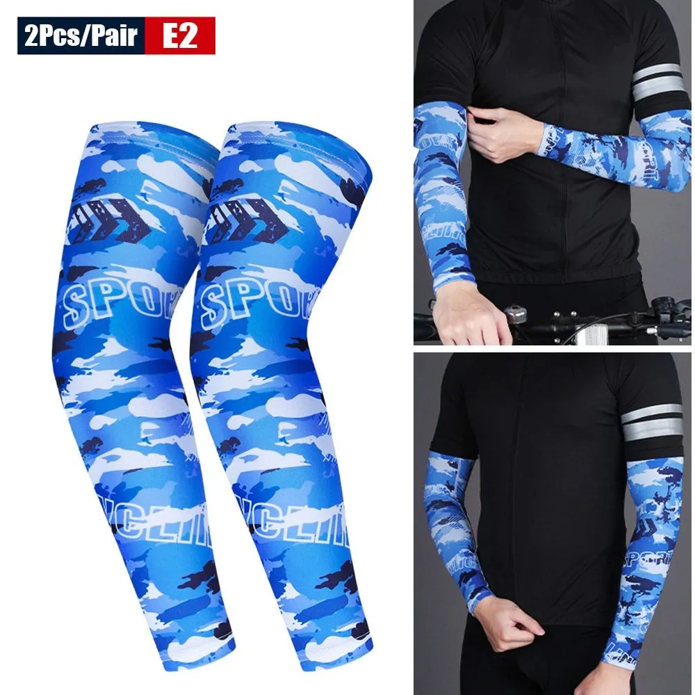 2pcs/pair Anti-uv Sun Protection Arm Sleeves for Running Basketball