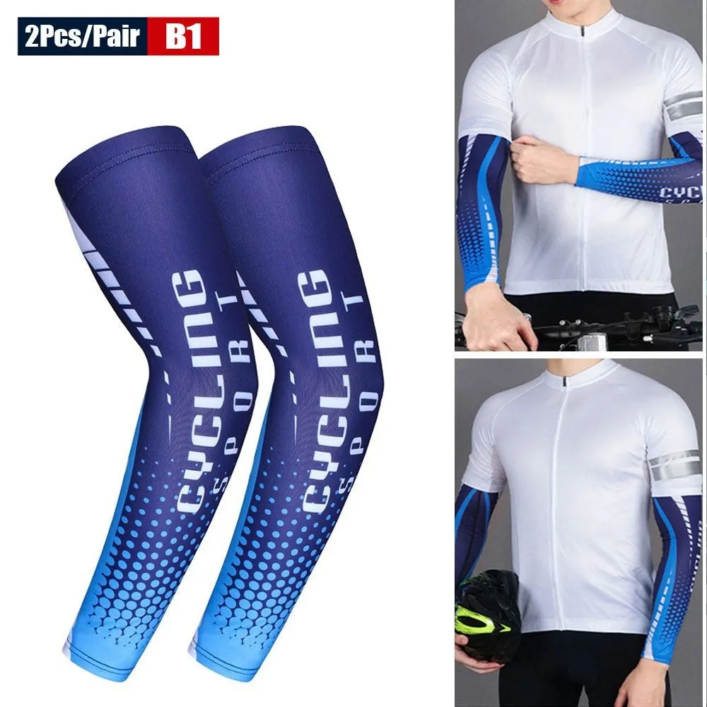 2pcs/pair Anti-uv Sun Protection Arm Sleeves for Running Basketball
