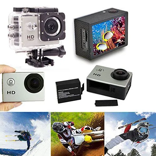 4K Action Pro Waterproof All Digital UHD WiFi Camera   RF Remote And Accessories