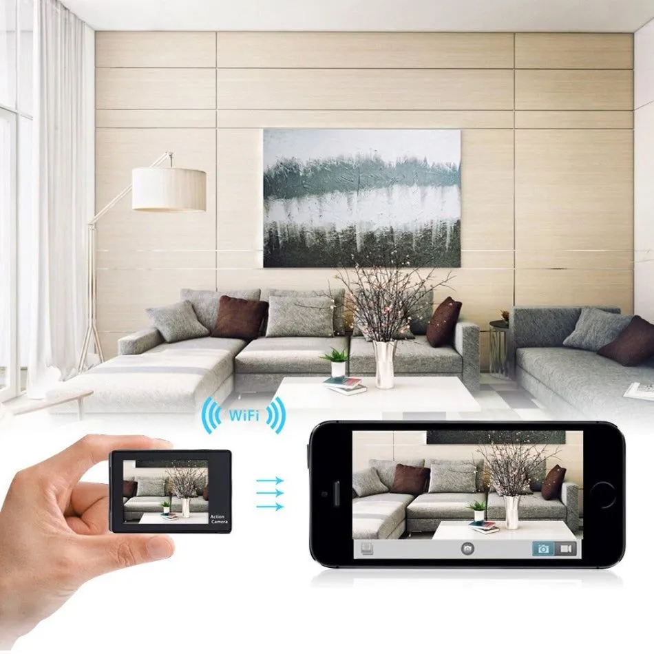 4K Action Pro Waterproof All Digital UHD WiFi Camera   RF Remote And Accessories