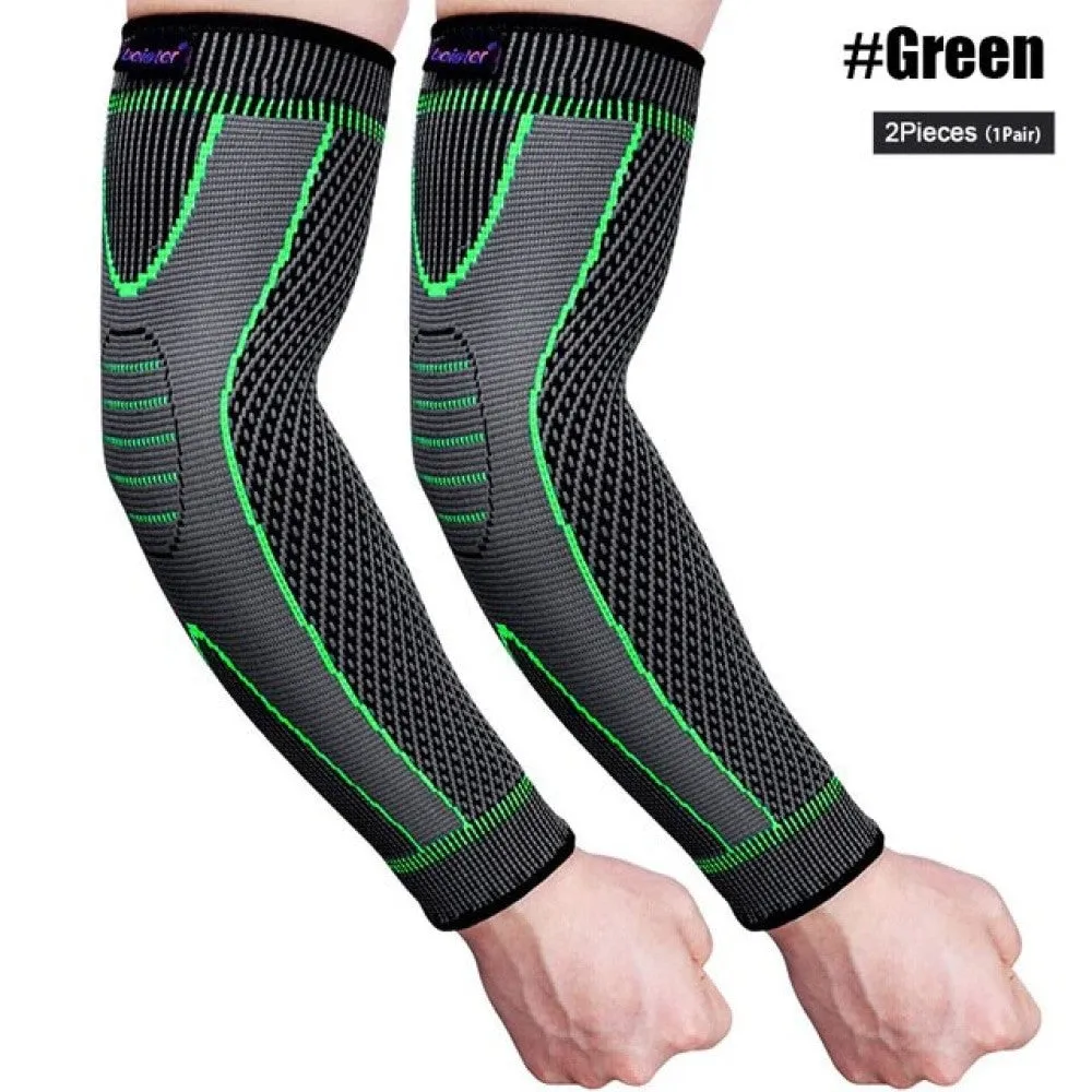 Anti-slip Arm Compression Sleeves for Cycling Basketball Football