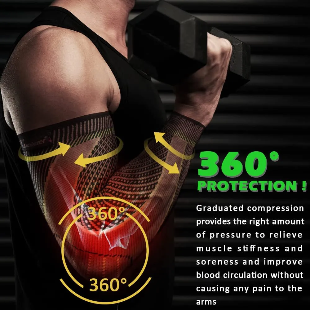 Anti-slip Arm Compression Sleeves for Cycling Basketball Football
