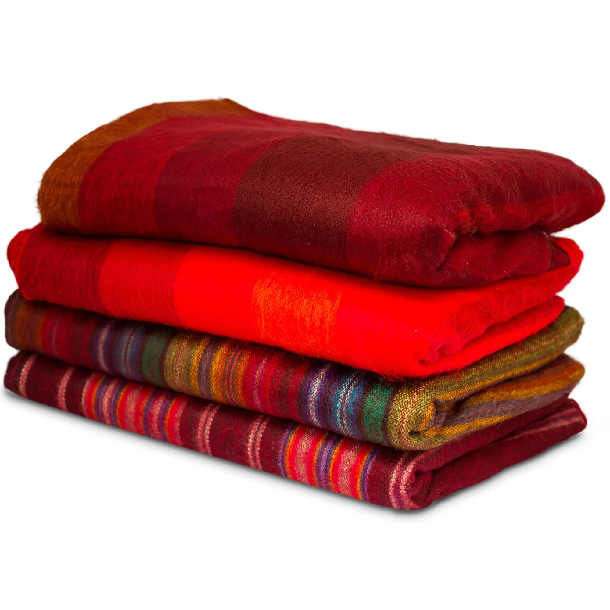 Beautiful and cozy hand-woven blanket / throw from Ecuador (Large)