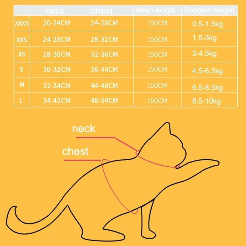 Breathable Reflective Pet Chest Strap Vest With Traction Rope Xxxs