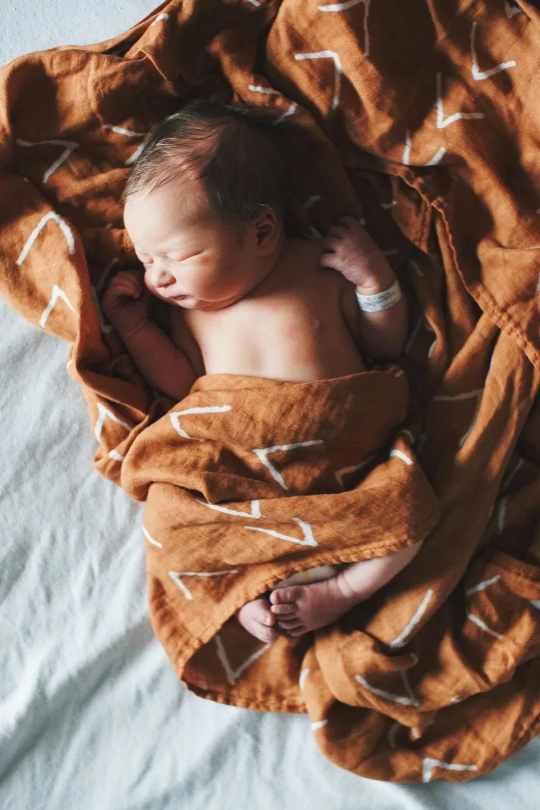 Bronze Mudcloth Muslin Blanket