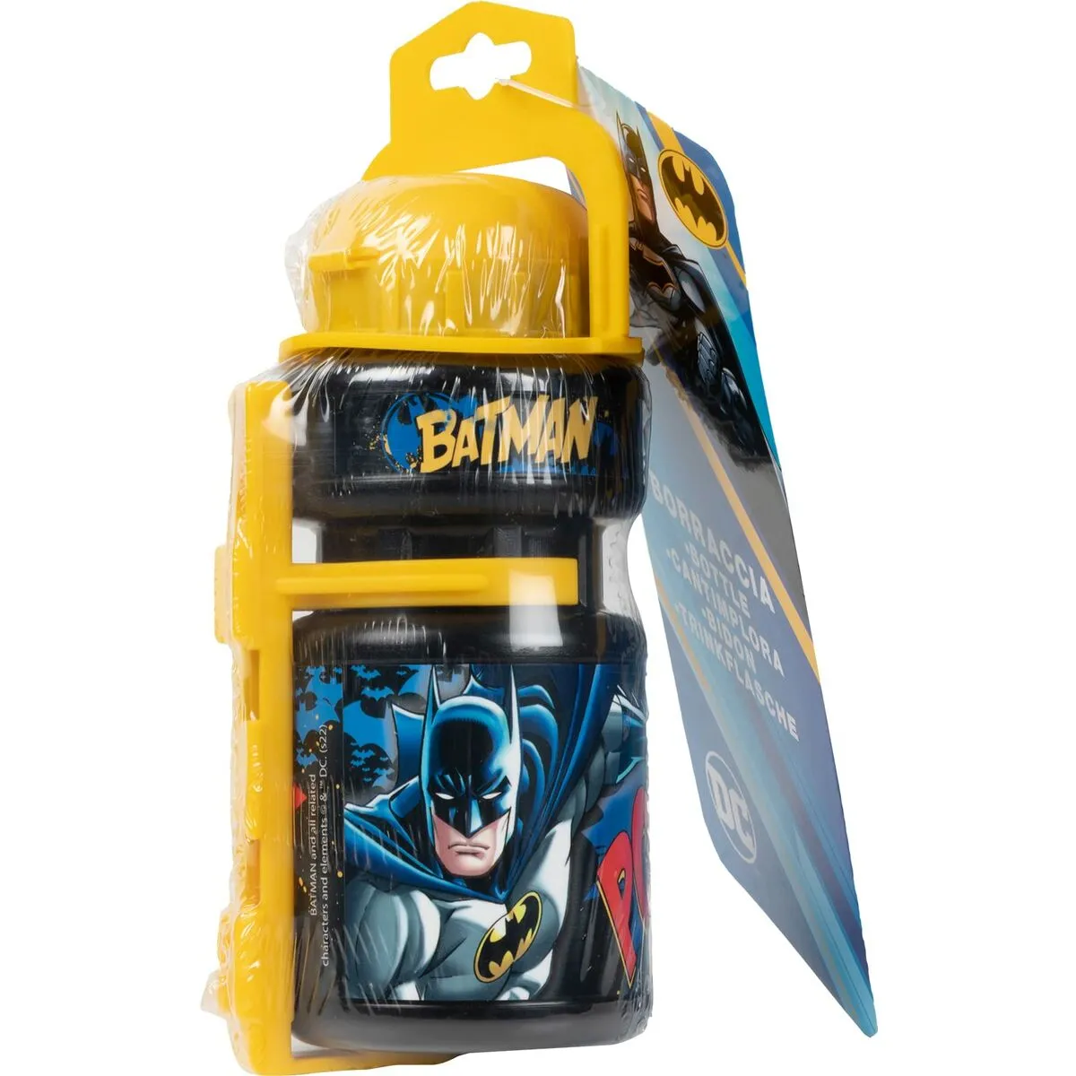 Childrens Bike Bottle by Batman Cz10969 Yellowblack 350 Ml Yellow