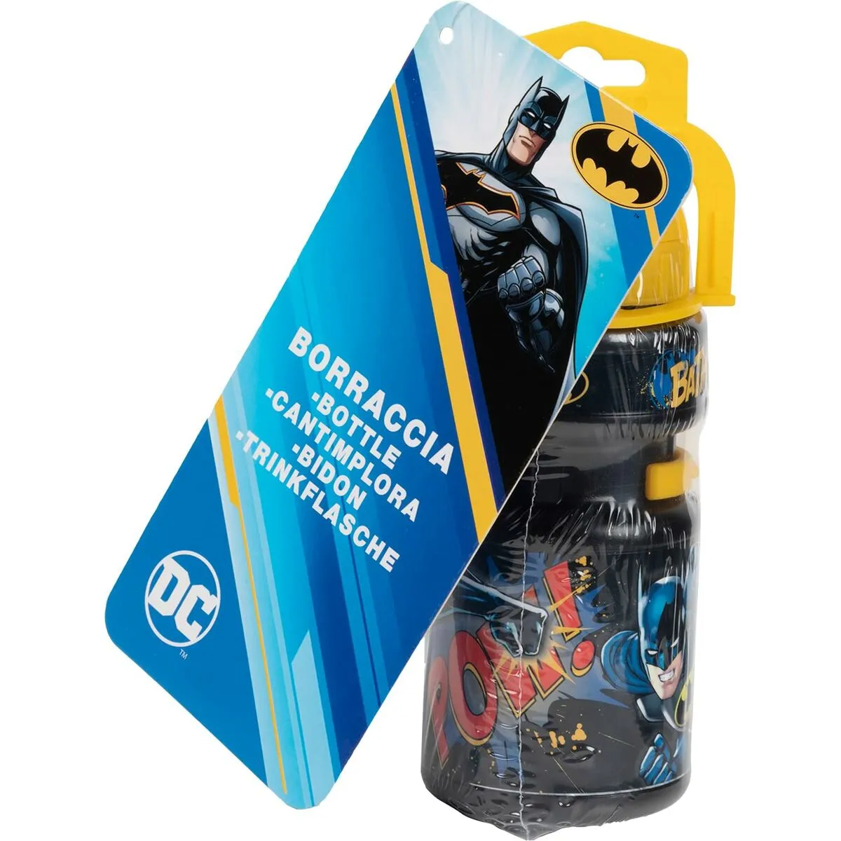 Childrens Bike Bottle by Batman Cz10969 Yellowblack 350 Ml Yellow