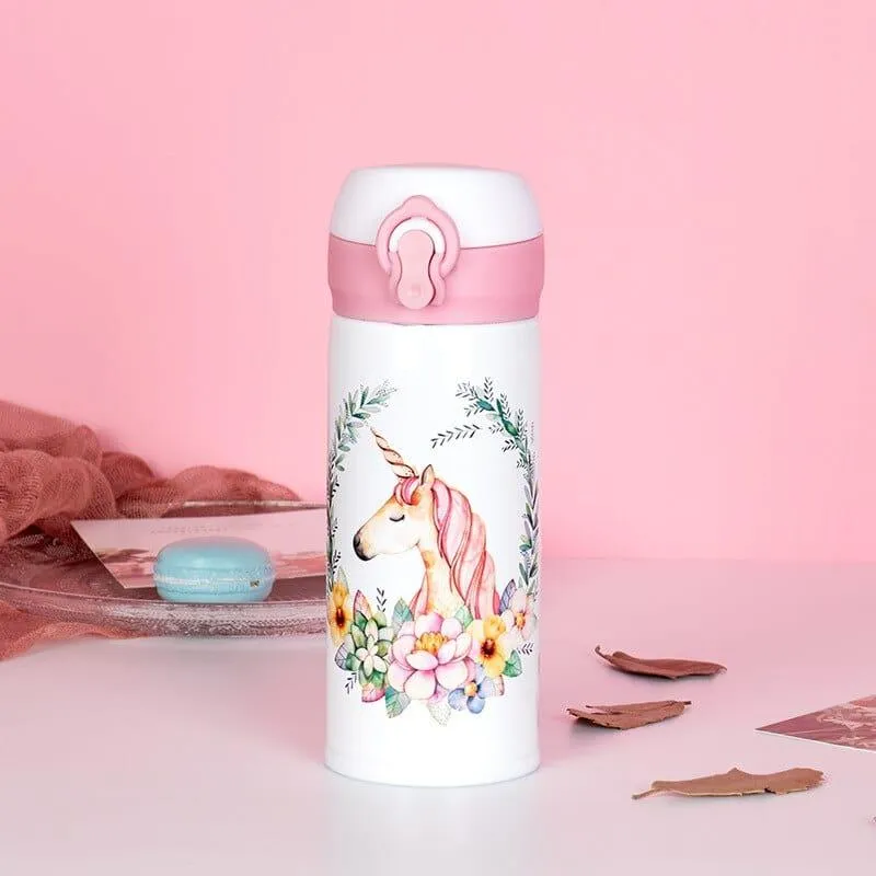 Cute Unicorn Printed Thermos