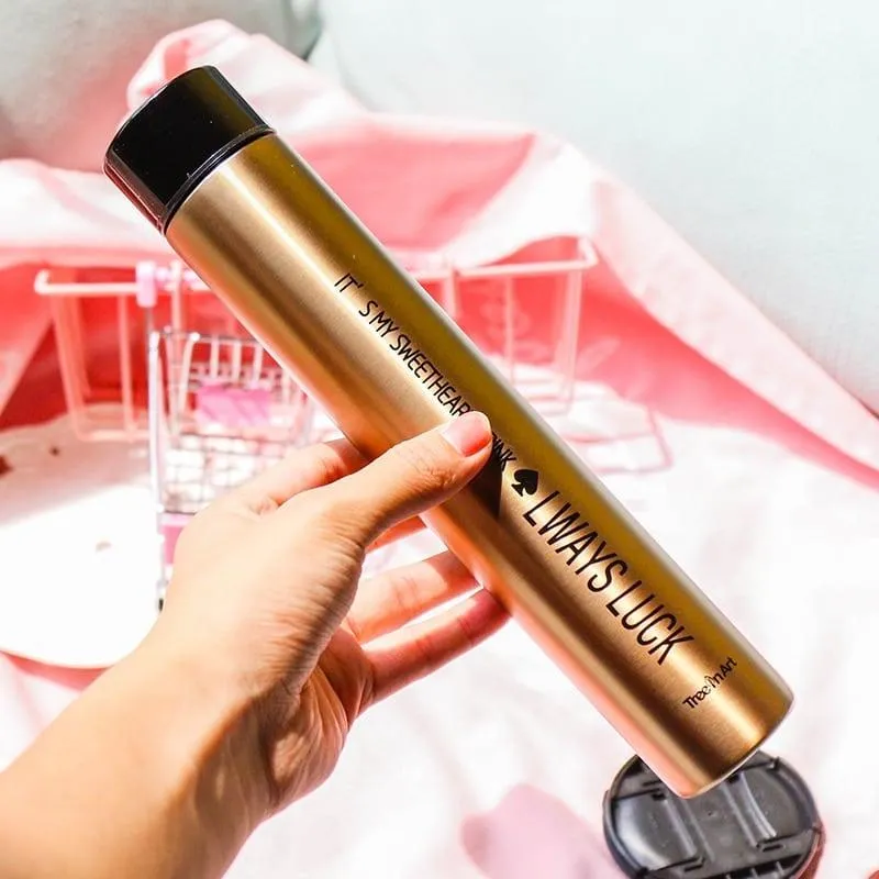 Elegant Slim Design Straight Cup Women's Travel Thermos
