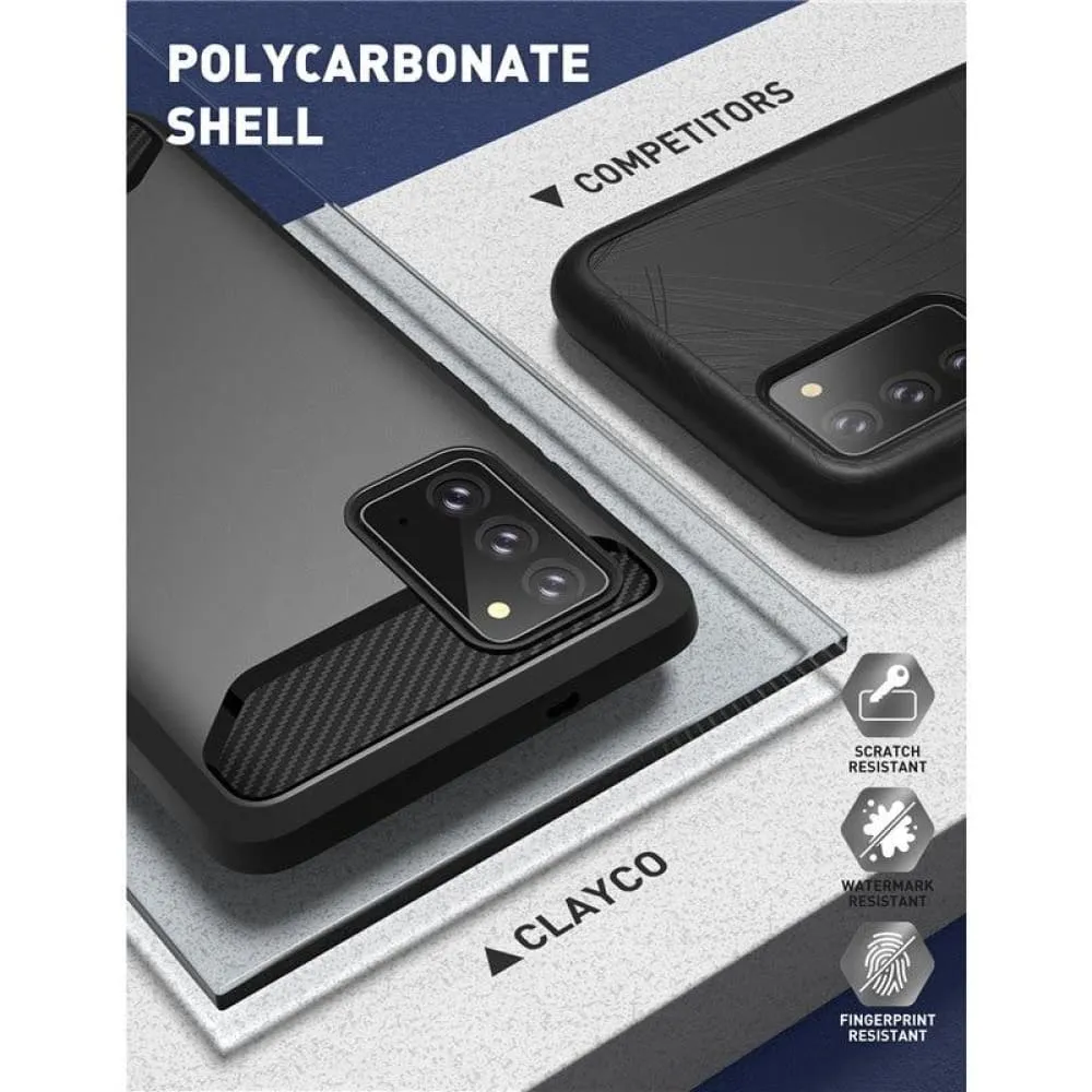 For Samsung Galaxy Note 20 Case 6.7 Rugged Case with Built-in 3d Curved