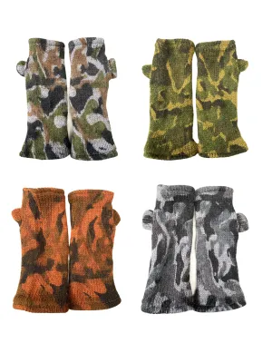 Hand warmers wool camouflage 4 colour ways