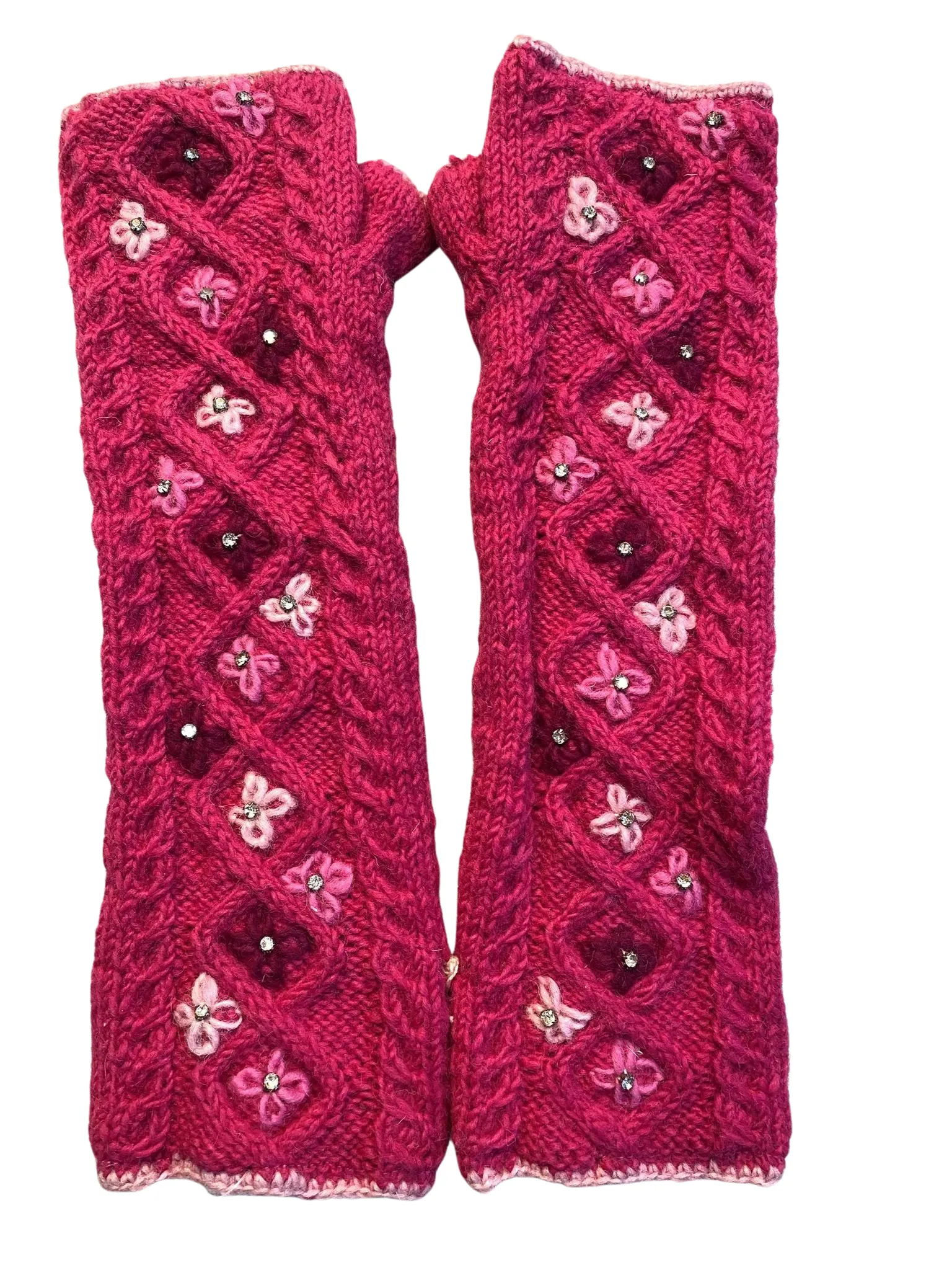 Hand warmers wool crystals 7 colour ways