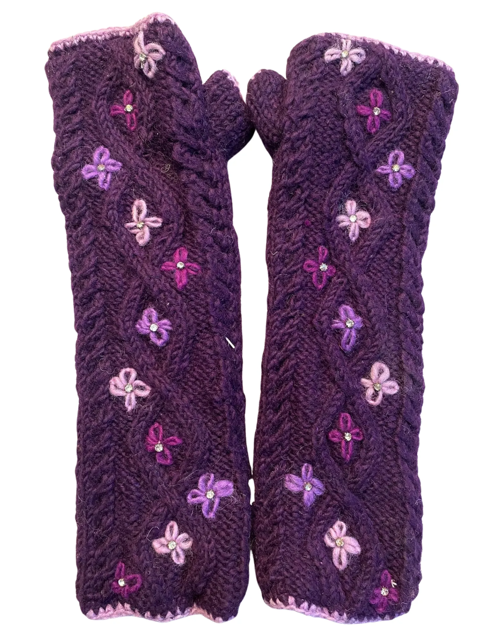 Hand warmers wool crystals 7 colour ways