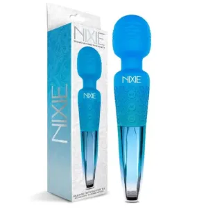 NIXIE Rechargeable Wand Massager, Blue Ombre Metallic