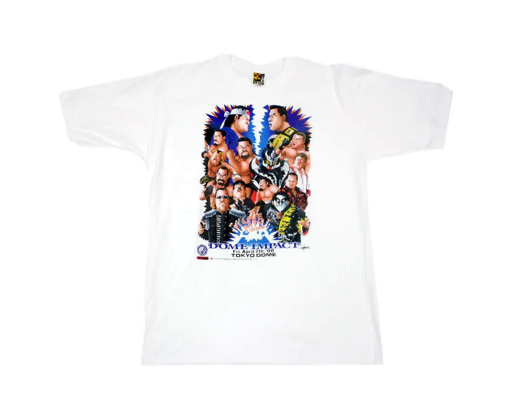NJPW DOME IMPACT 2000 T-SHIRT LG