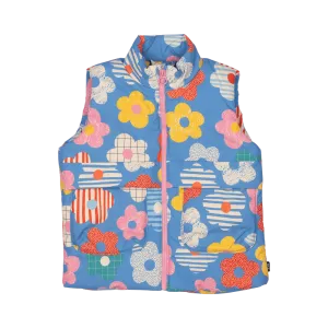 Rock Your Baby Padded Vest With Lining - Happy Flowers