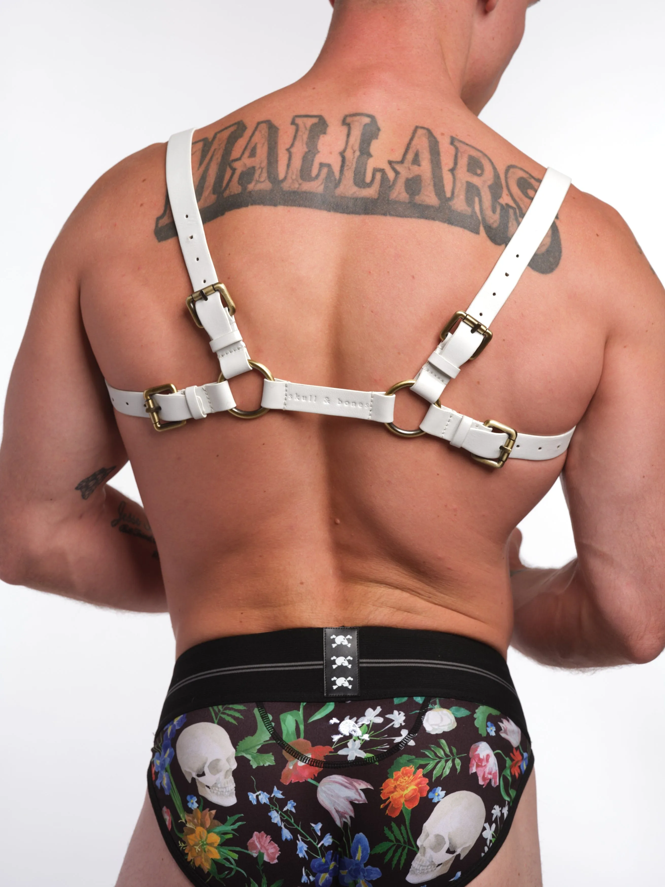 Signature Leather Harness White