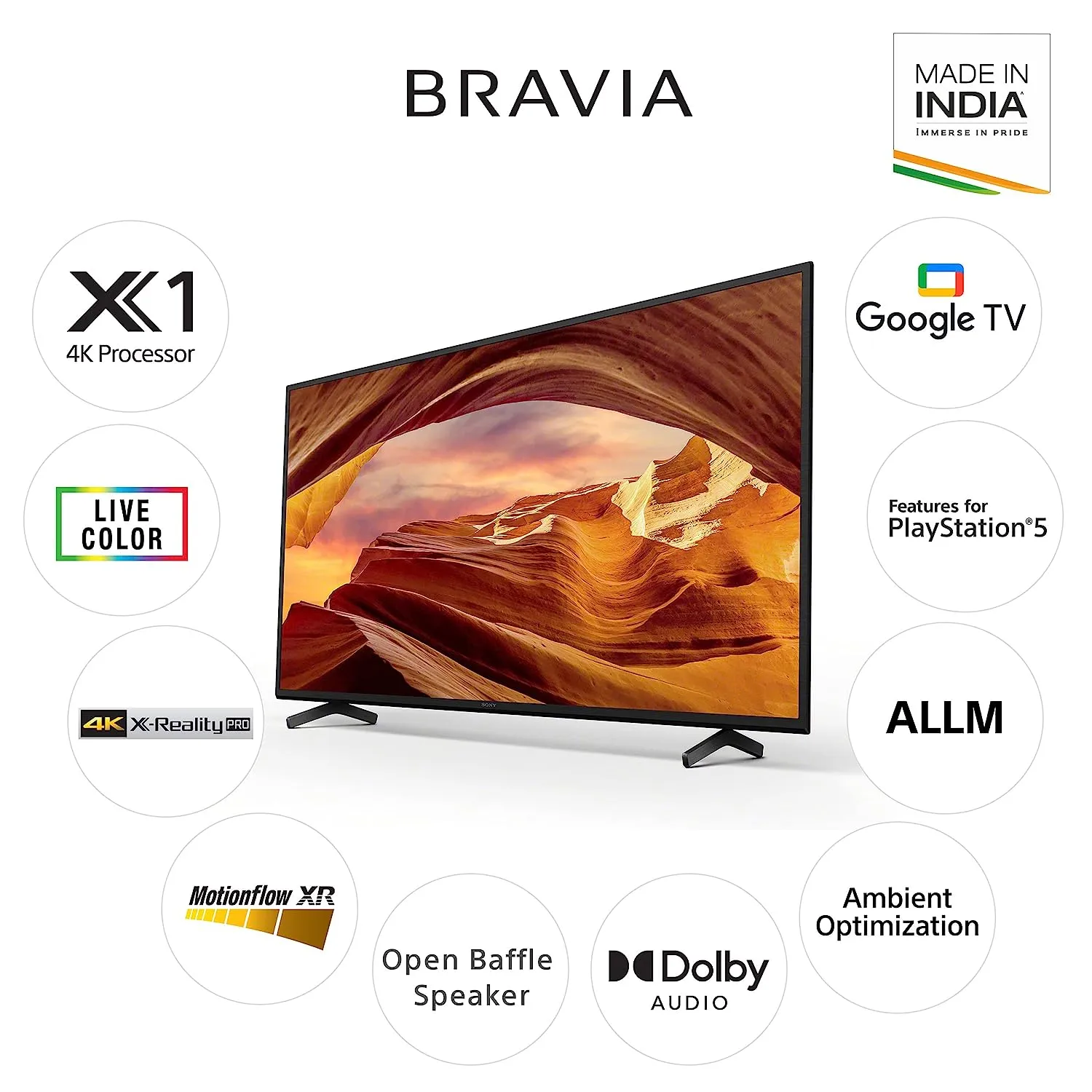 Sony Bravia 108 cm (43 inches) 4K Ultra HD Smart LED Google TV KD-43X75L (Black)