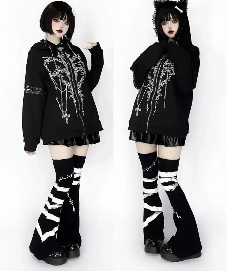 Y2K Kawaii Leg Warmers - Japanese Subculture Lolita Boot Cuffs
